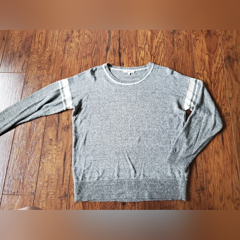 Gray Crewneck Women's Sweater - Picture 2 of 6